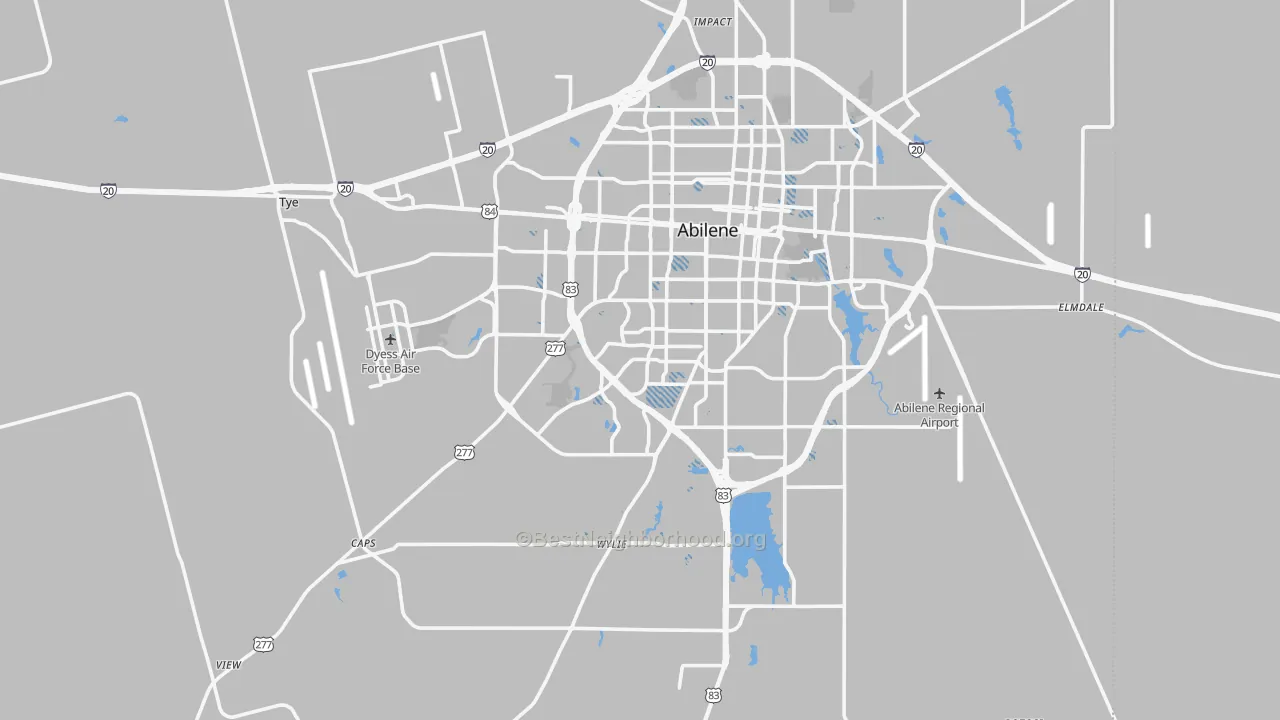 Transit Grade map of Taylor County, TX