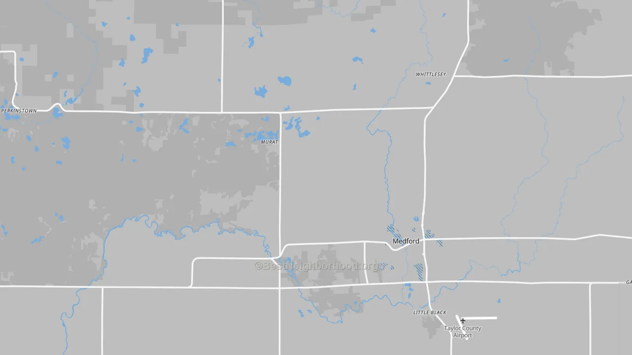 Transit Grade map of Taylor County, WI