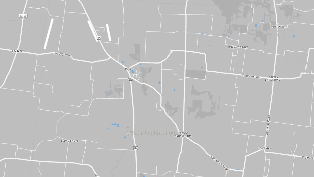 Transit Grade map of Taylor Crossroads, TN