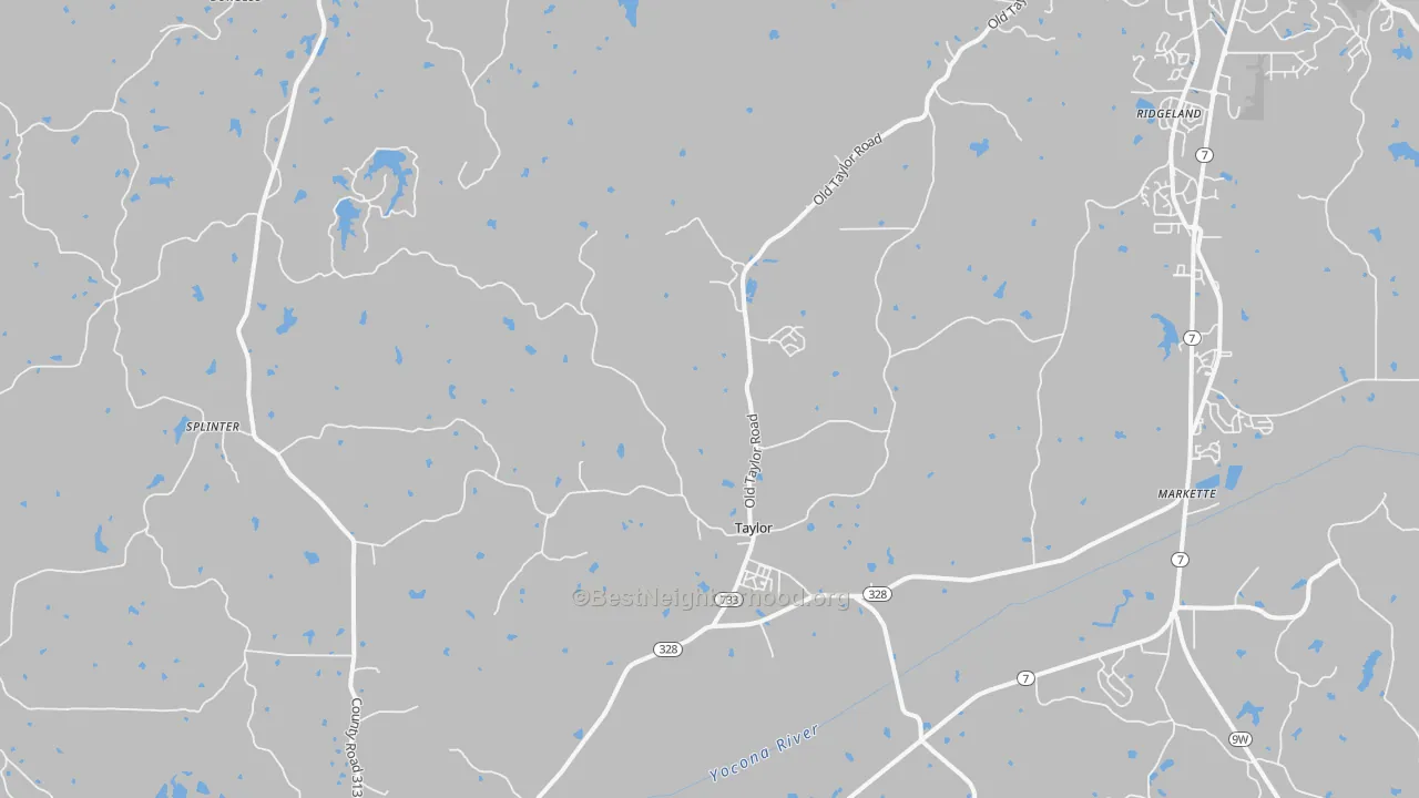 Transit Grade map of Taylor, MS