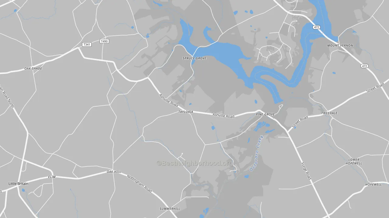 Transit Grade map of Tayloria, PA