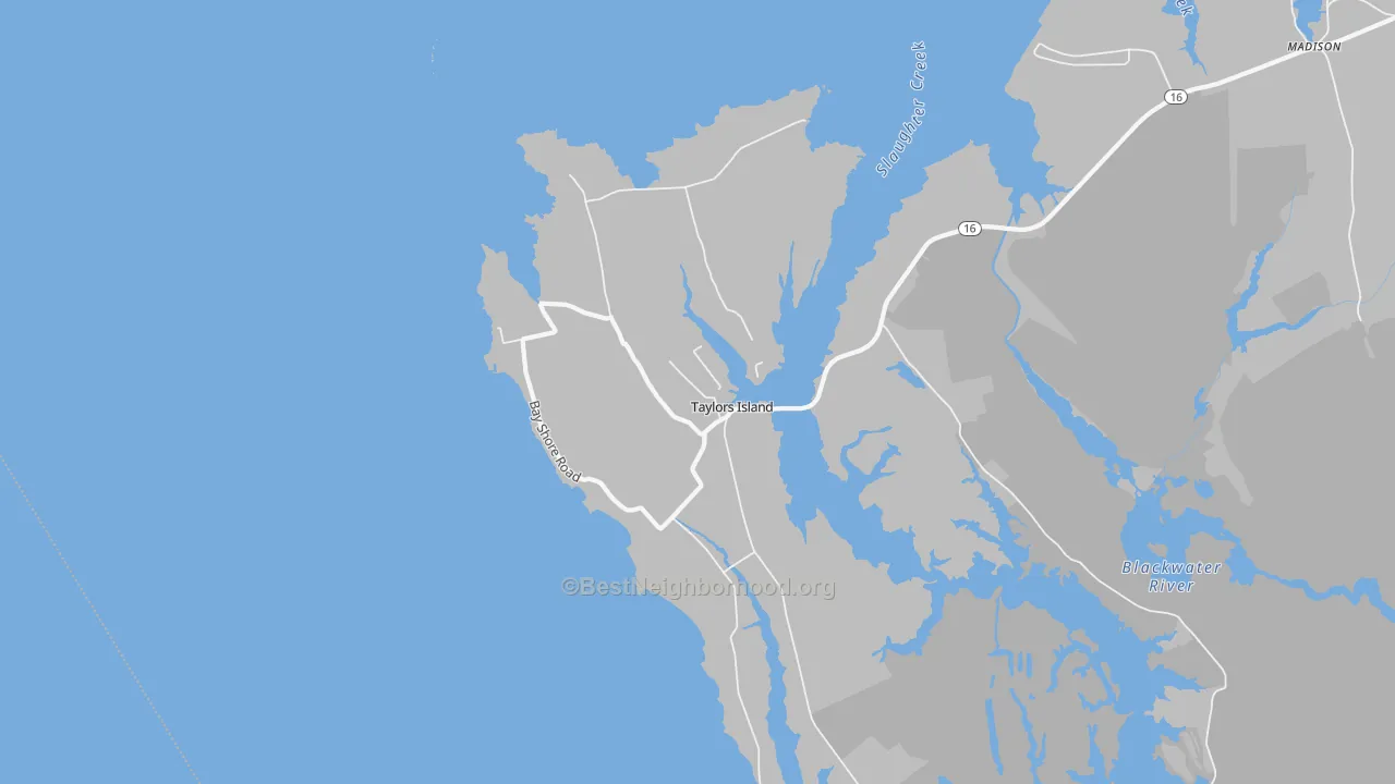 Transit Grade map of Taylors Island, MD