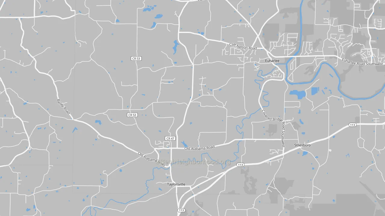 Transit Grade map of Taylorsville, GA