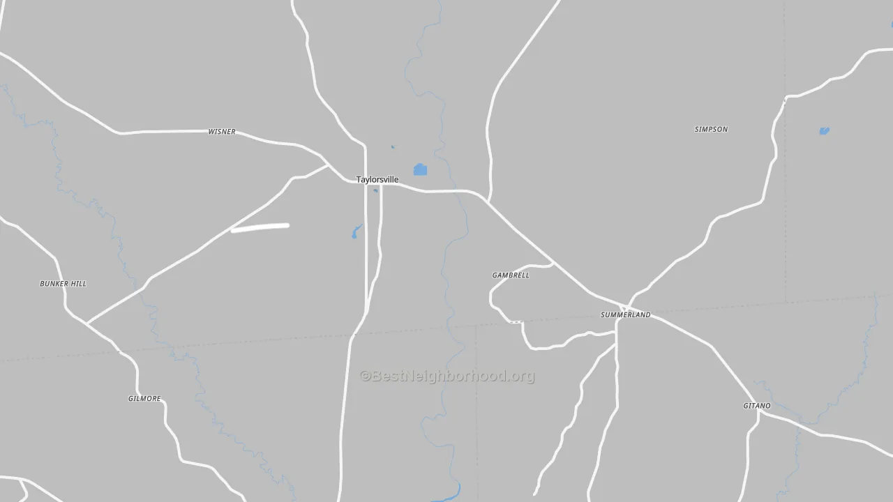 Transit Grade map of Taylorsville, MS