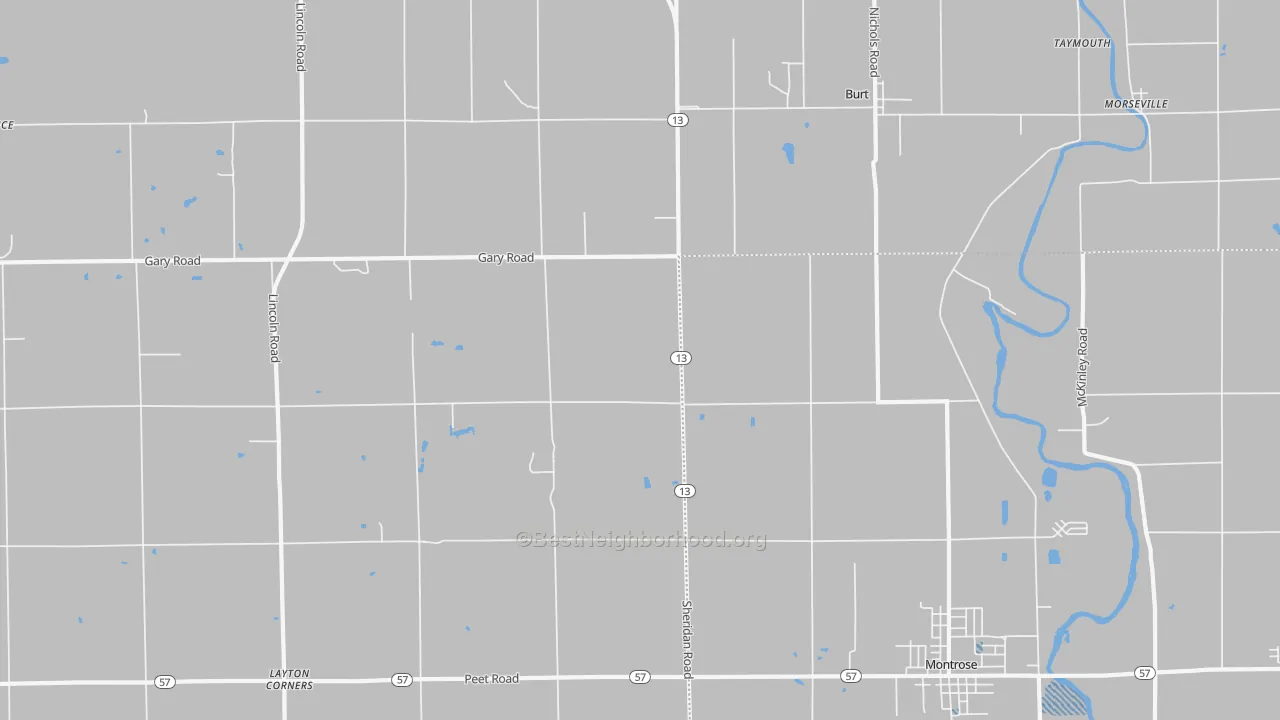 Transit Grade map of Taymouth, MI
