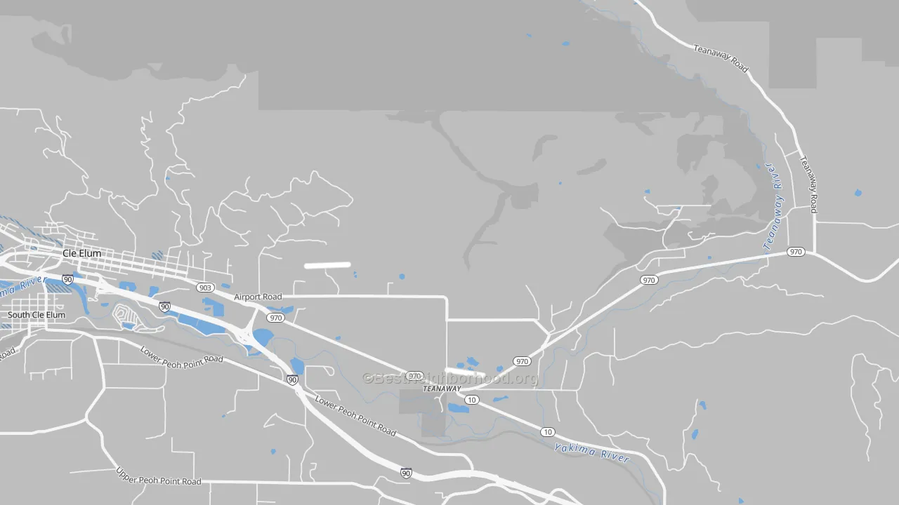 Transit Grade map of Teanaway, WA