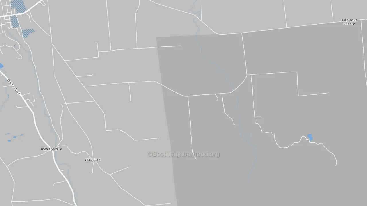Transit Grade map of Teboville, NY