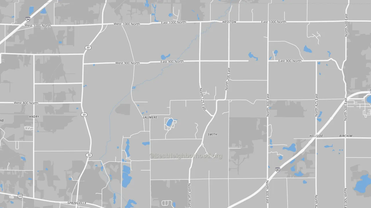 Transit Grade map of Tee Lake, IN