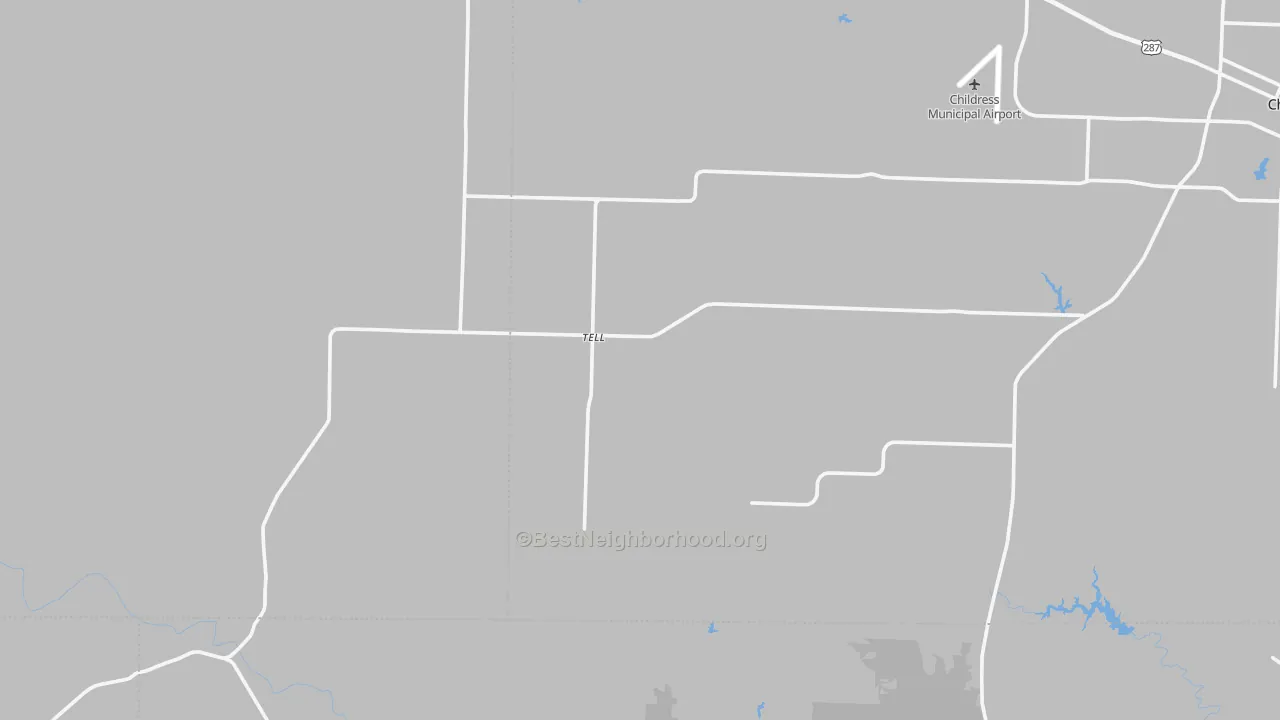 Transit Grade map of Tell, TX