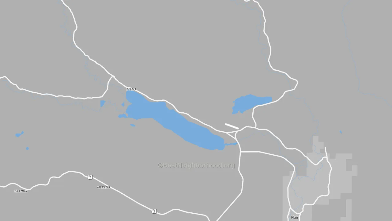 Transit Grade map of Telma, WA