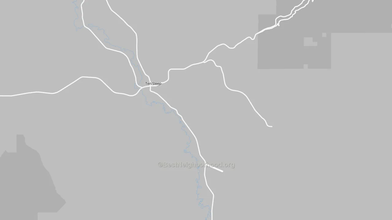 Transit Grade map of Ten Sleep, WY