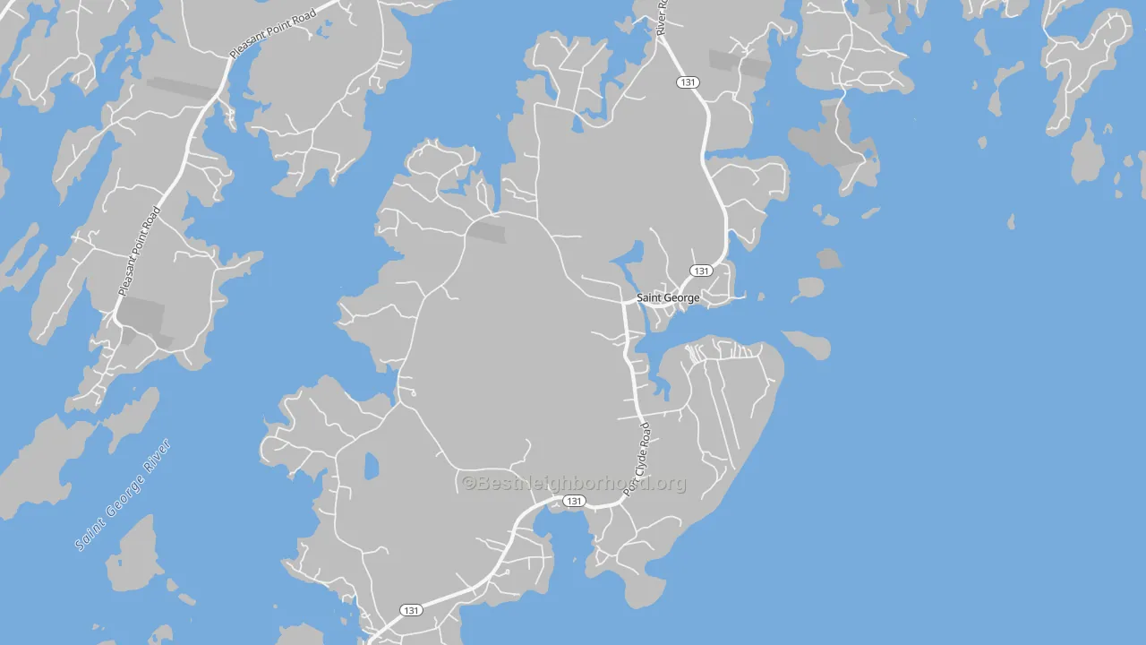 Transit Grade map of Tenants Harbor, ME