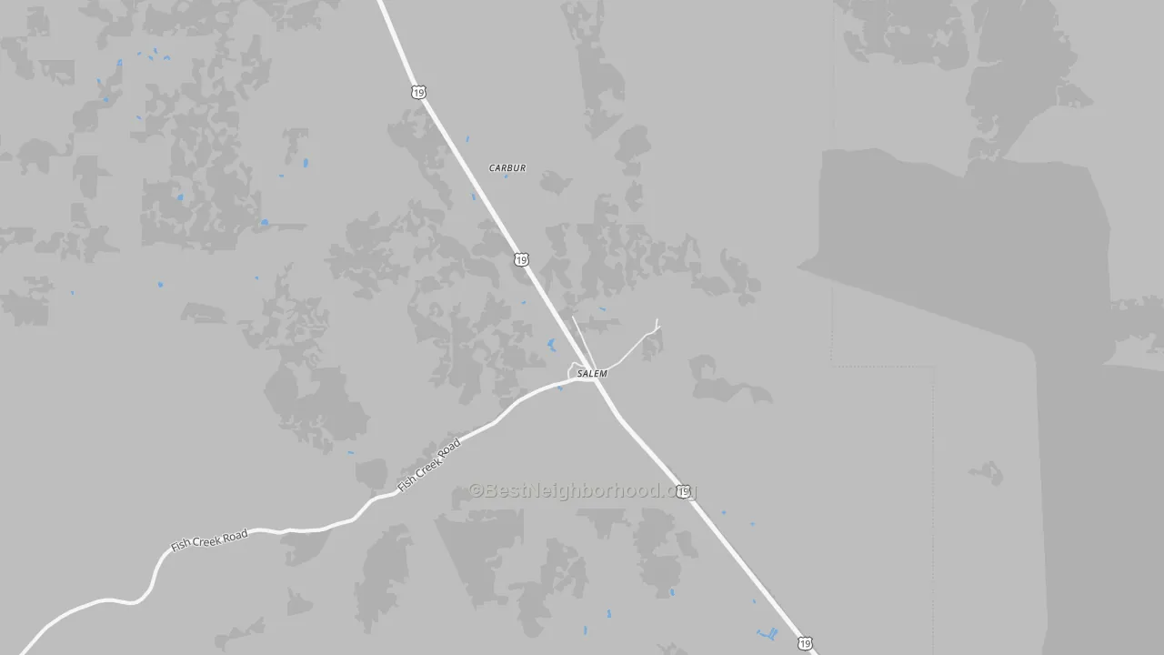Transit Grade map of Tennille, FL