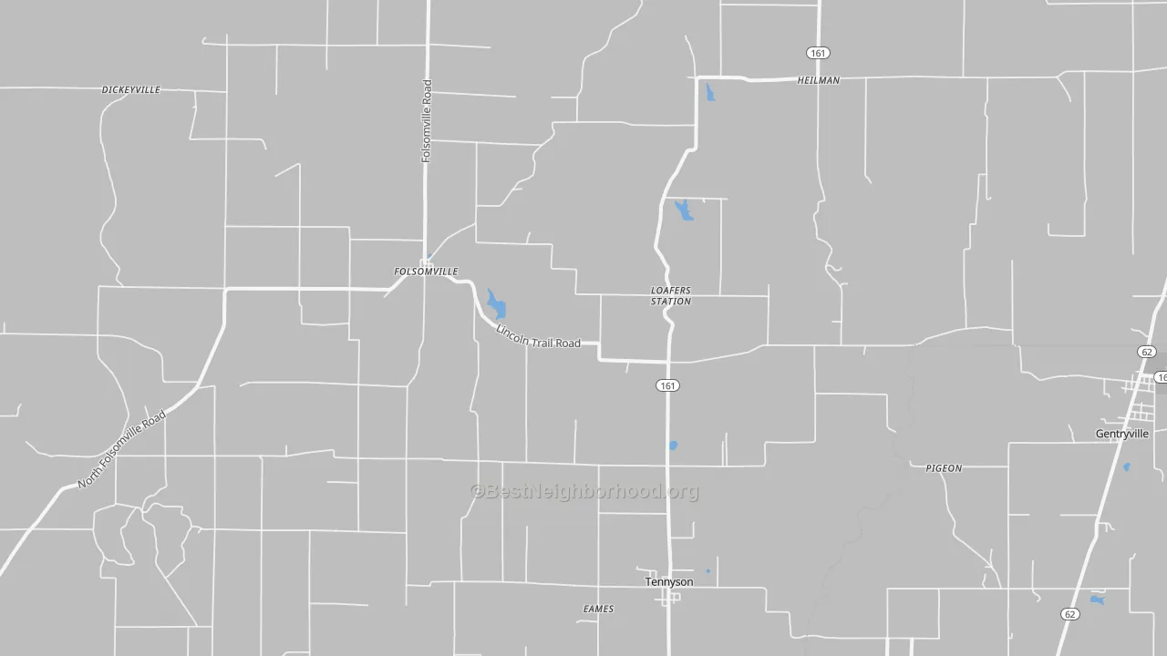 Transit Grade map of Tennyson, IN