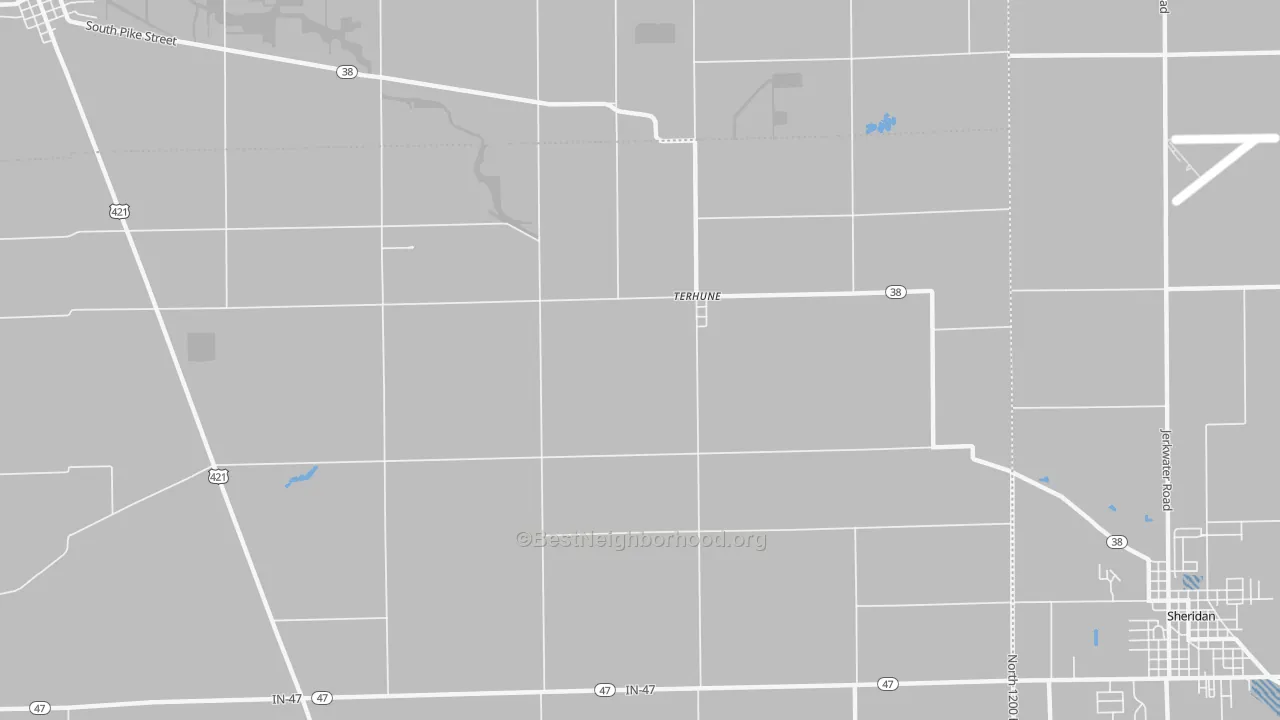 Transit Grade map of Terhune, IN