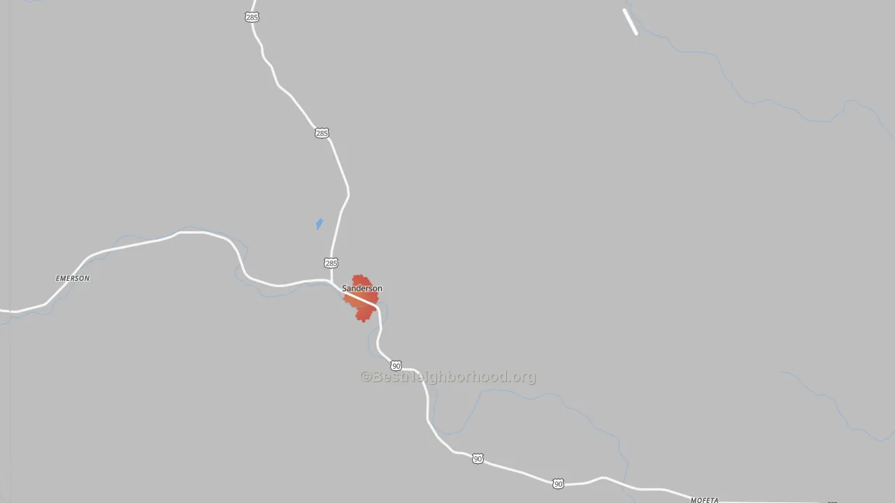 Transit Grade map of Terrell County, TX