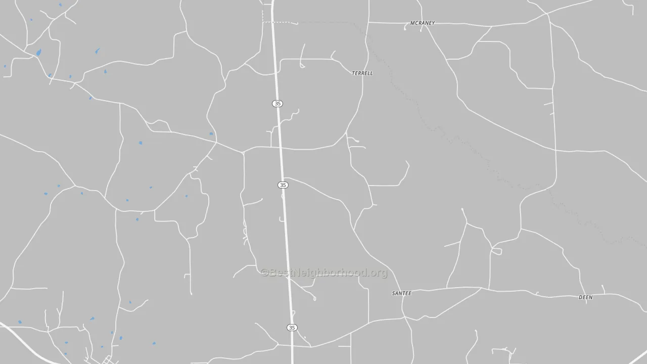 Transit Grade map of Terrell, MS