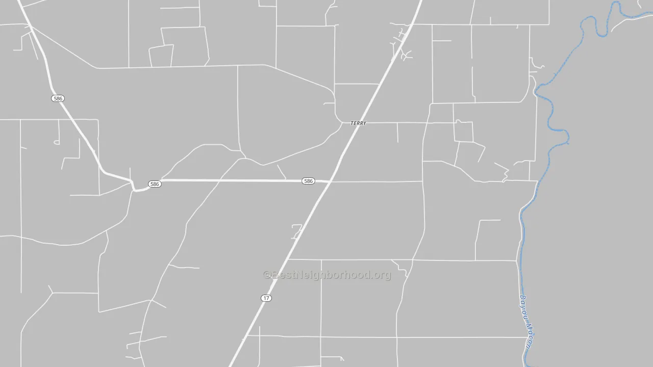Transit Grade map of Terry, LA