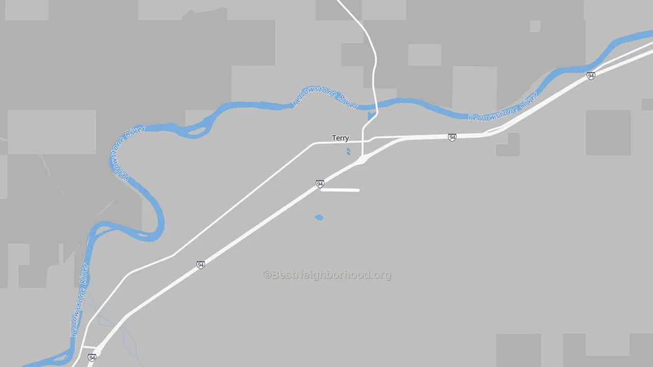 Transit Grade map of Terry, MT