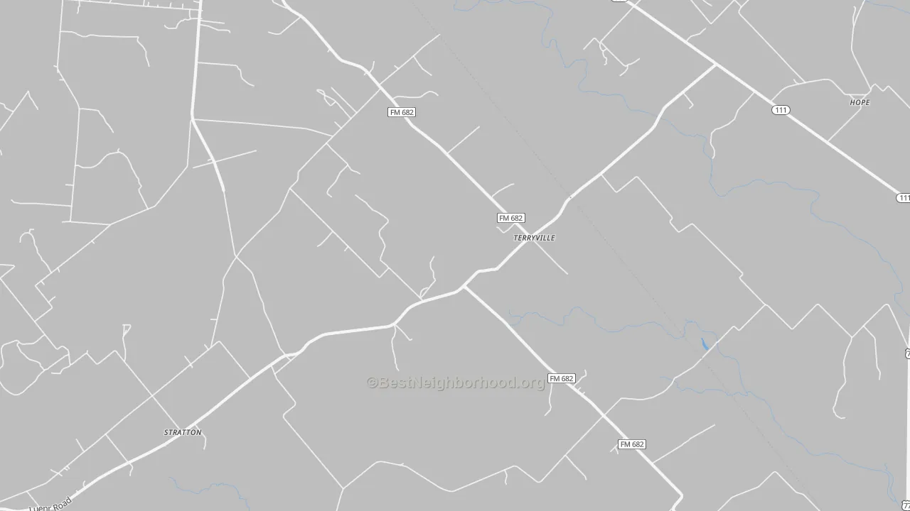 Transit Grade map of Terryville, TX