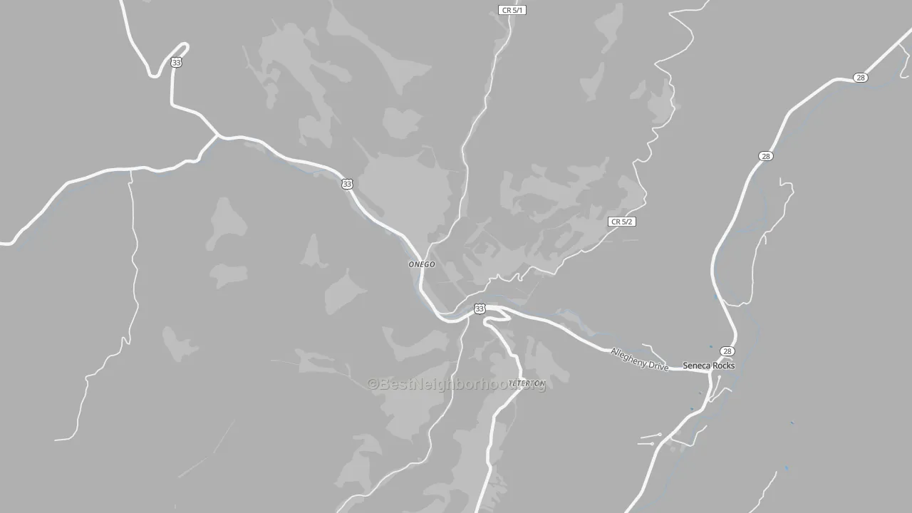 Transit Grade map of Teterton, WV