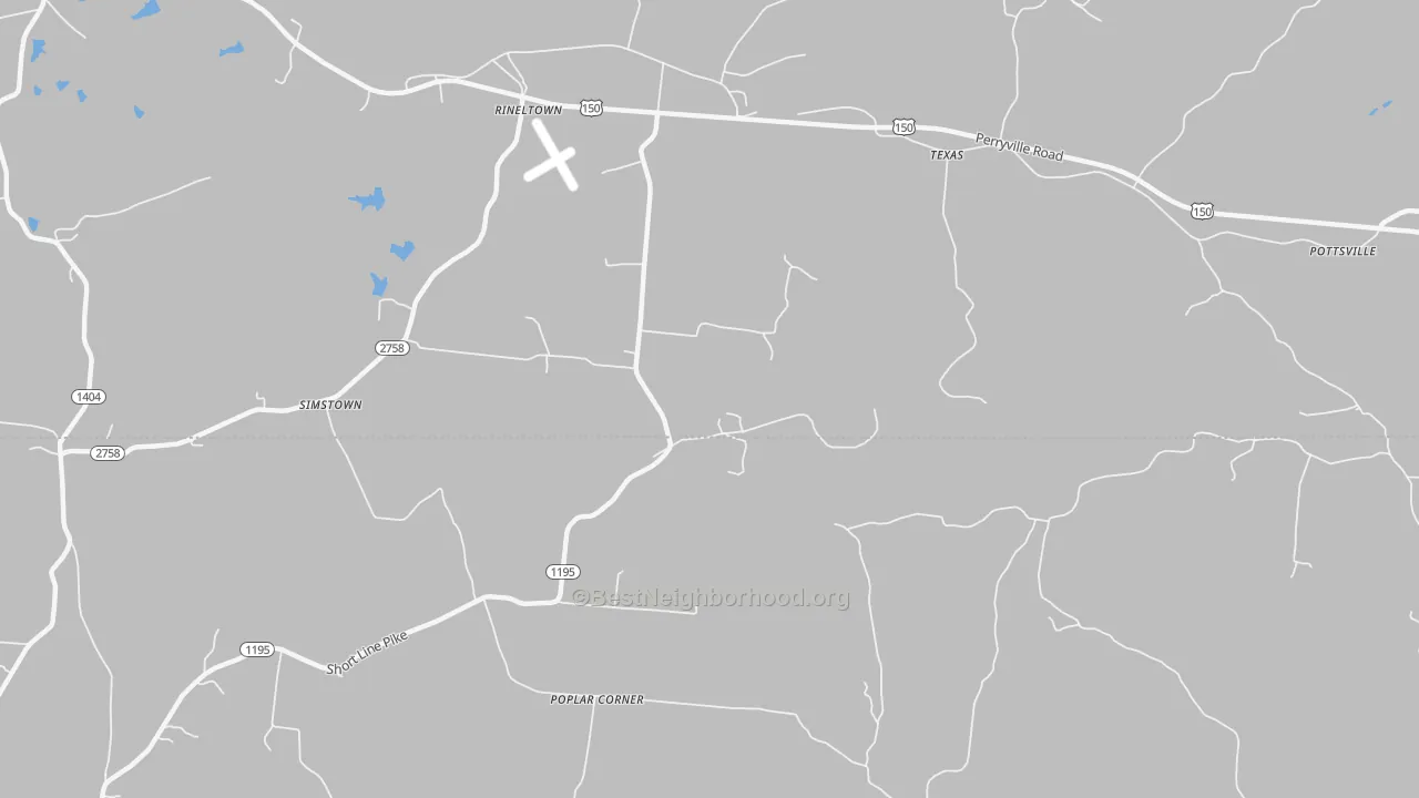 Transit Grade map of Texas, KY