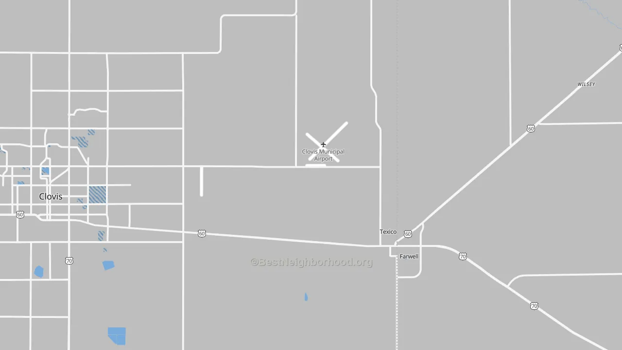Transit Grade map of Texico, NM