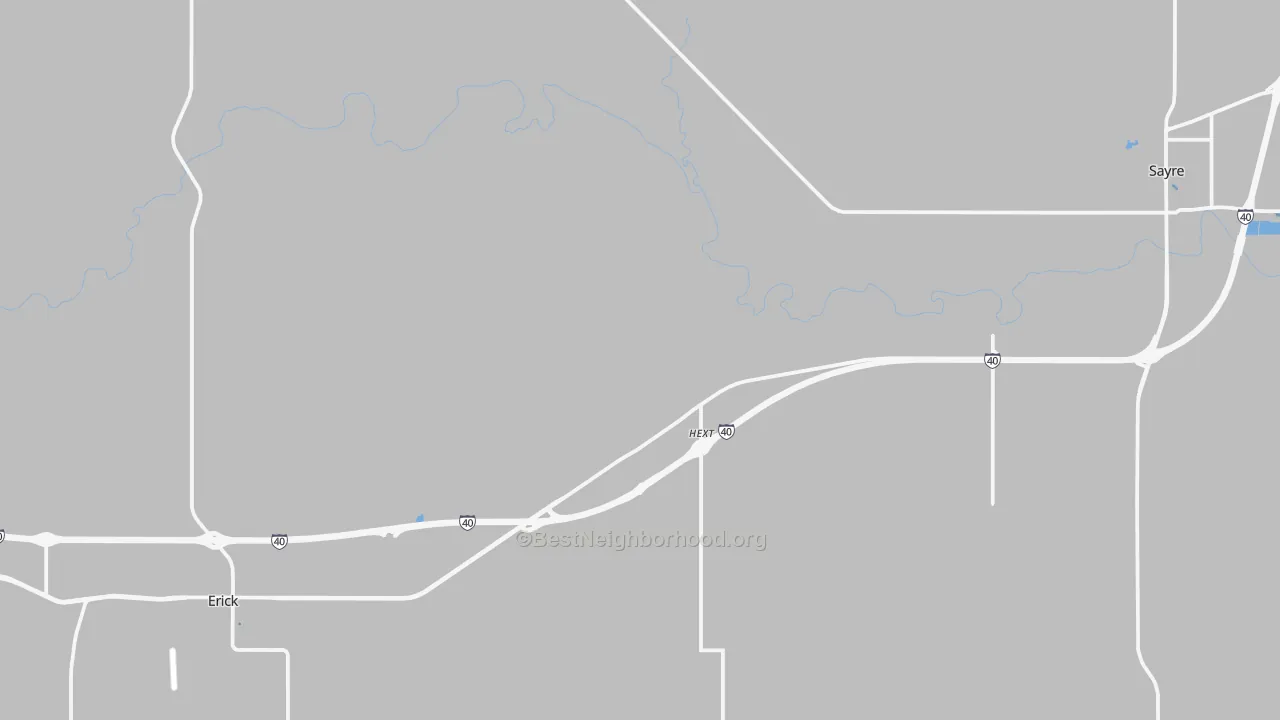 Transit Grade map of Texola, OK