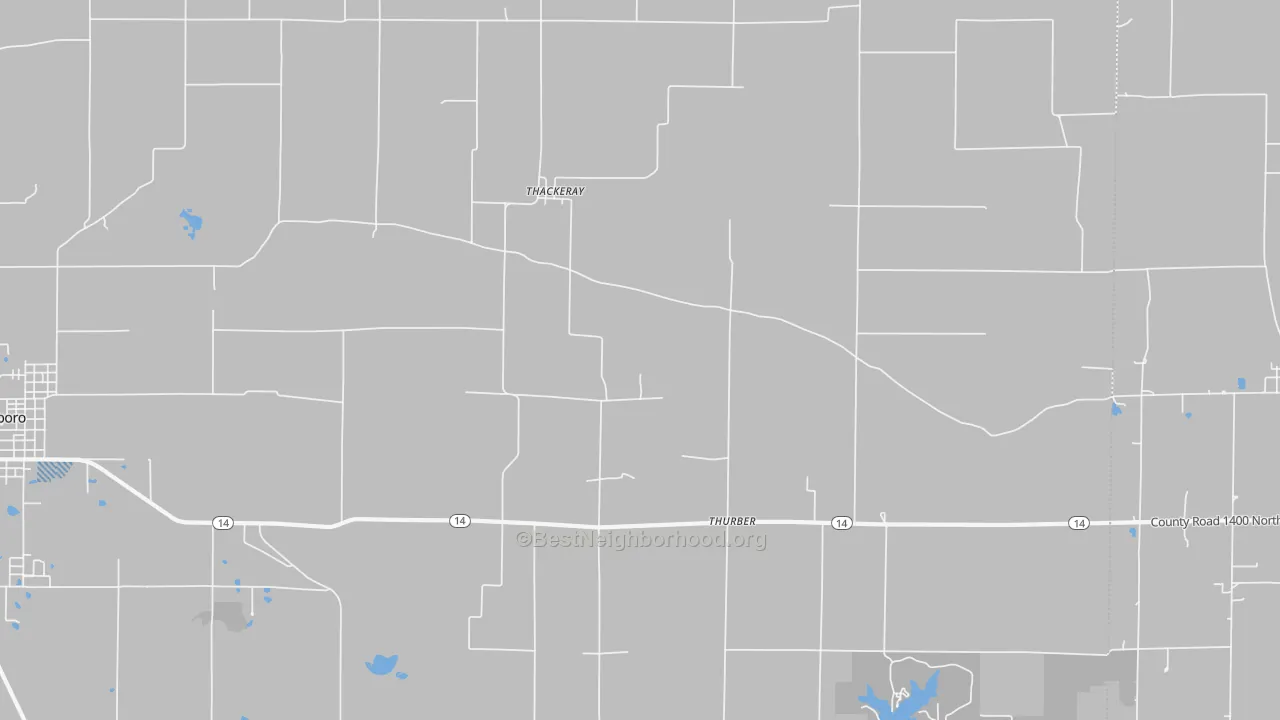 Transit Grade map of Thackeray, IL