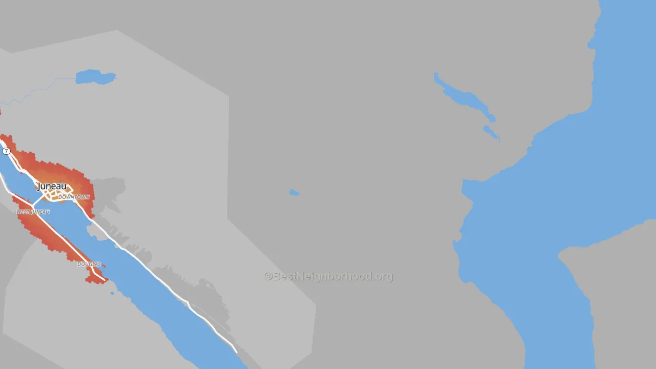 Transit Grade map of Thane, AK