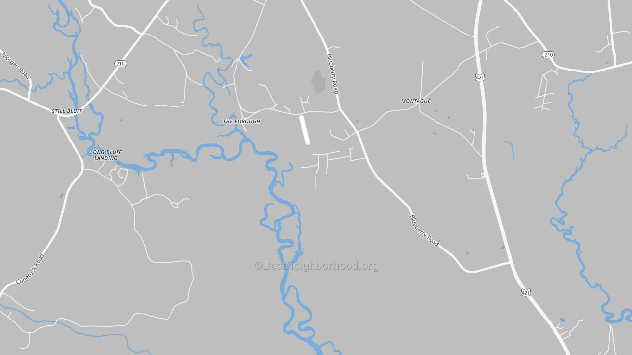 Transit Grade map of The Borough, NC