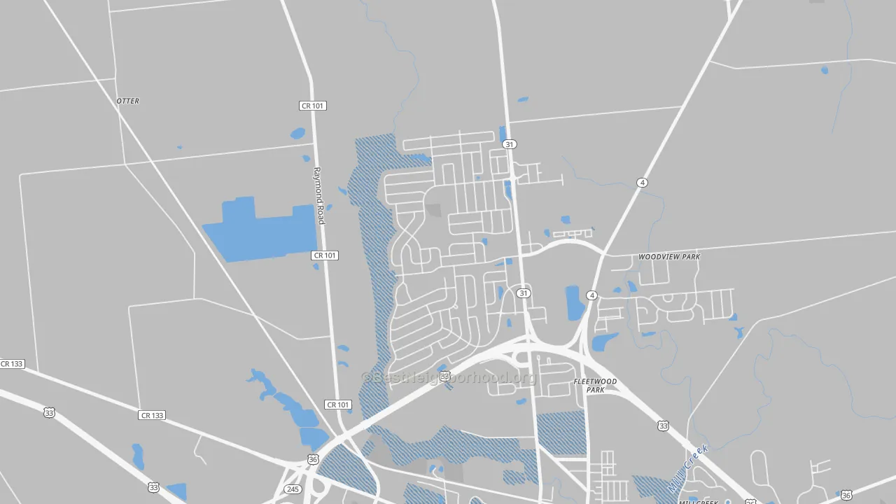Transit Grade map of The Woods at Mill Valley, Marysville, OH