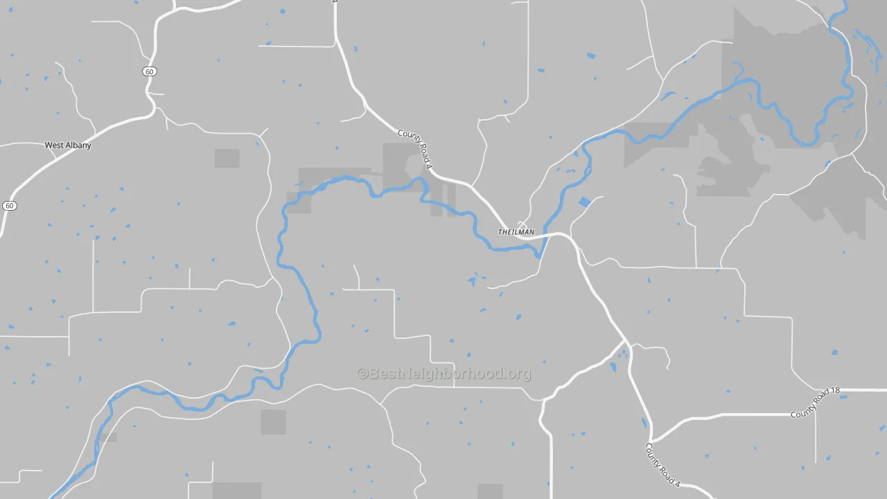Transit Grade map of Theilman, MN