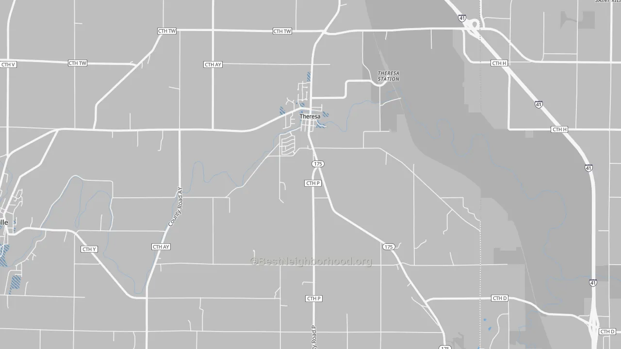 Transit Grade map of Theresa, WI