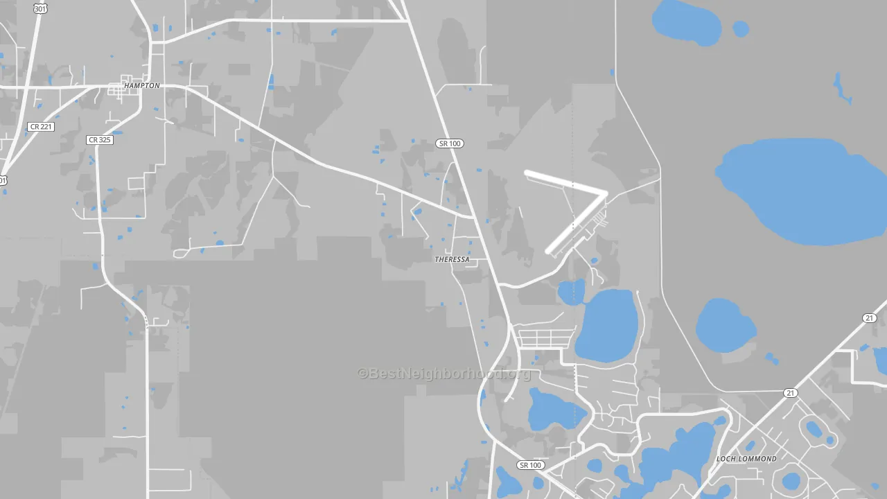 Transit Grade map of Theressa, FL