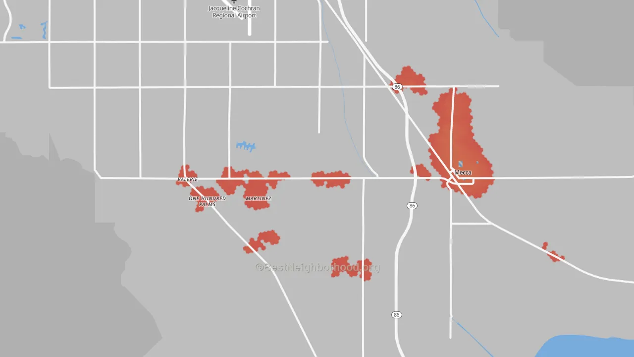 Transit Grade map of Thermal, CA