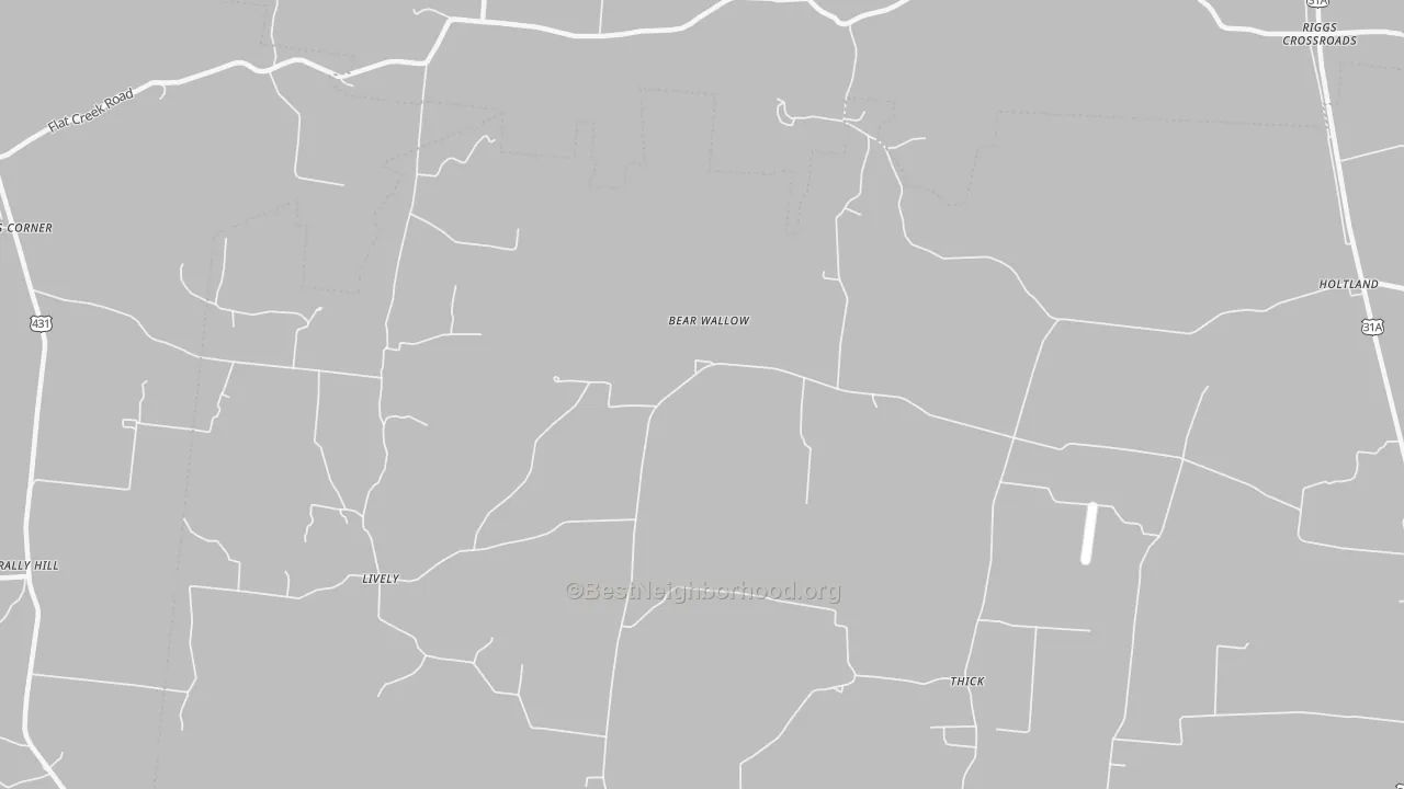 Transit Grade map of Thick, TN