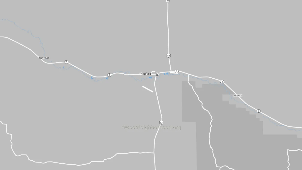 Transit Grade map of Thomas County, NE