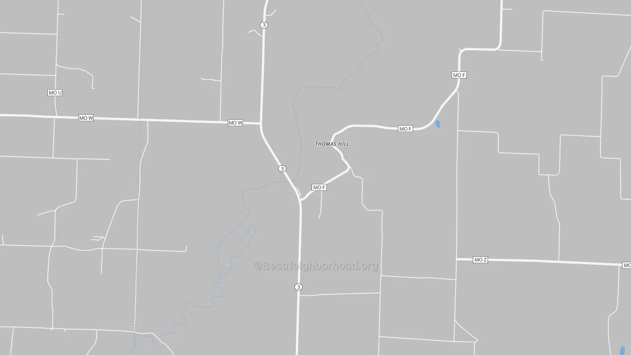 Transit Grade map of Thomas Hill, MO