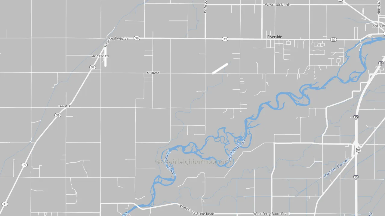 Transit Grade map of Thomas, ID