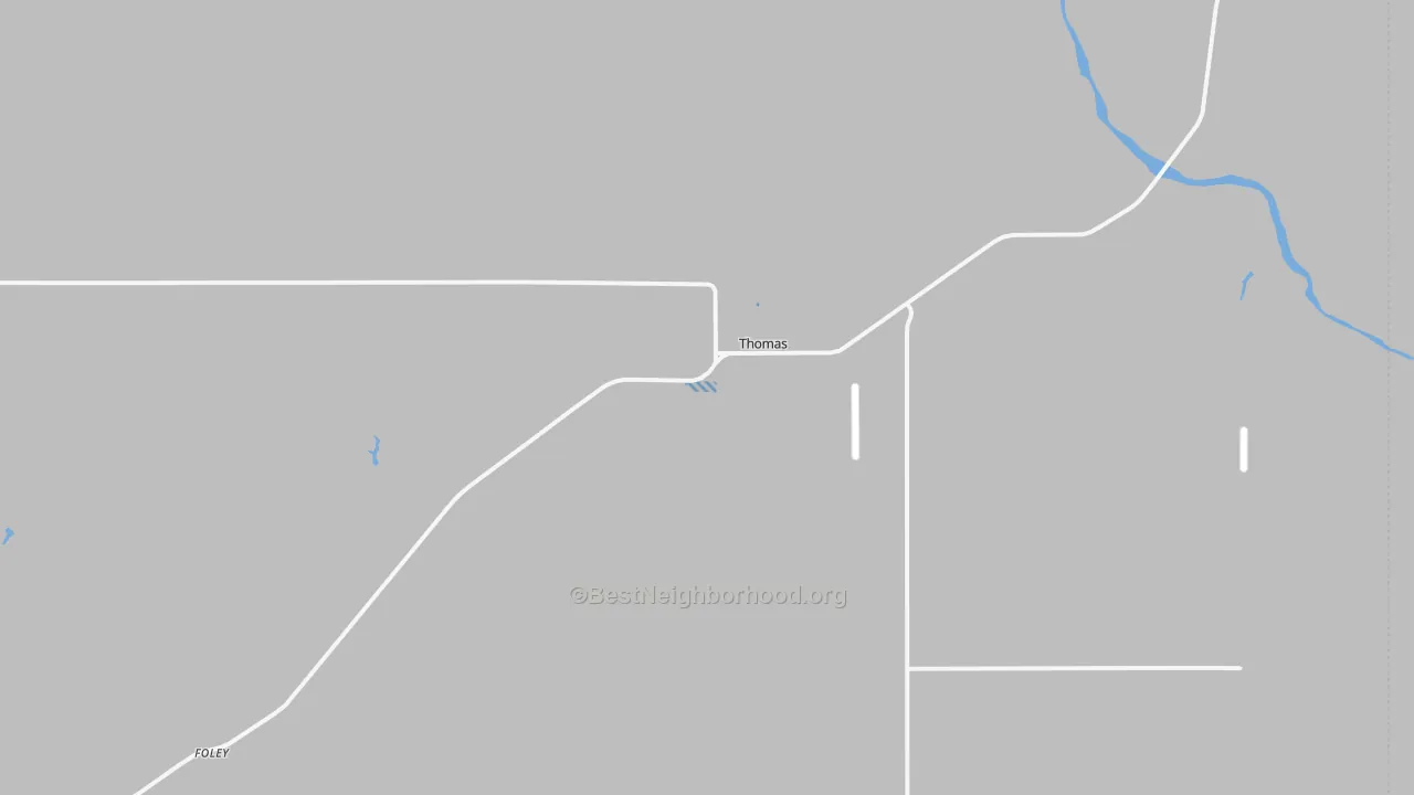 Transit Grade map of Thomas, OK
