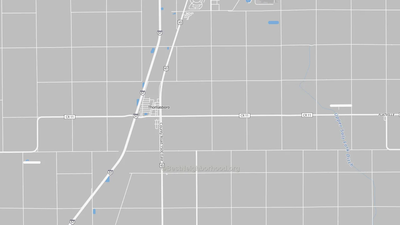 Transit Grade map of Thomasboro, IL