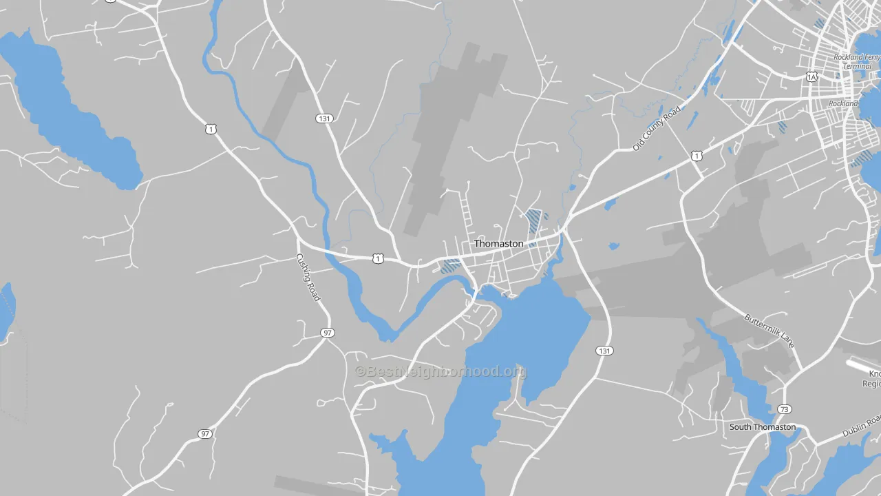 Transit Grade map of Thomaston, ME