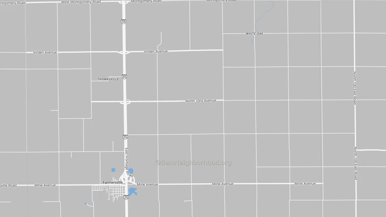 Transit Grade map of Thomasville, IL