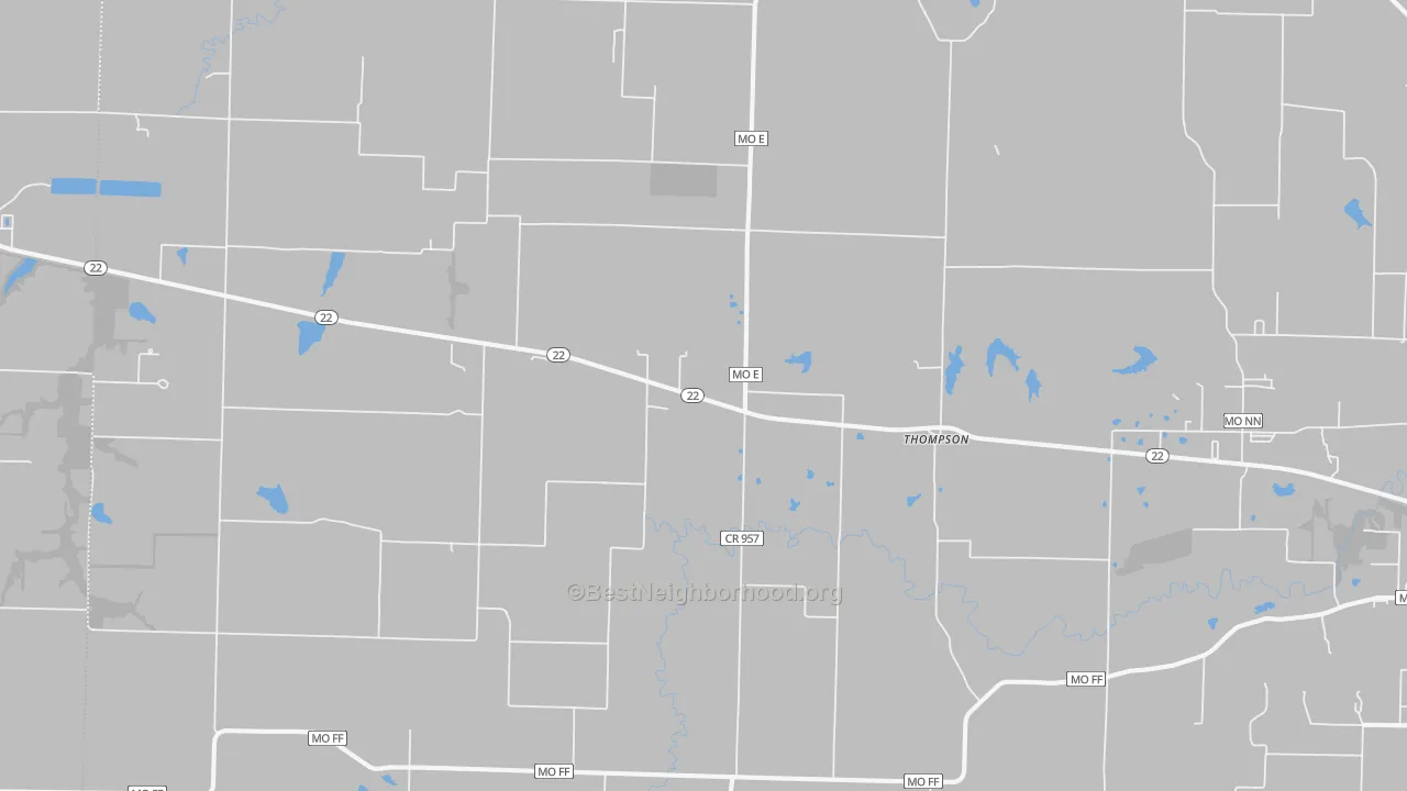 Transit Grade map of Thompson, MO