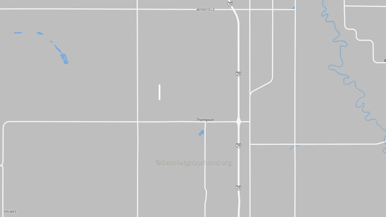 Transit Grade map of Thompson, ND