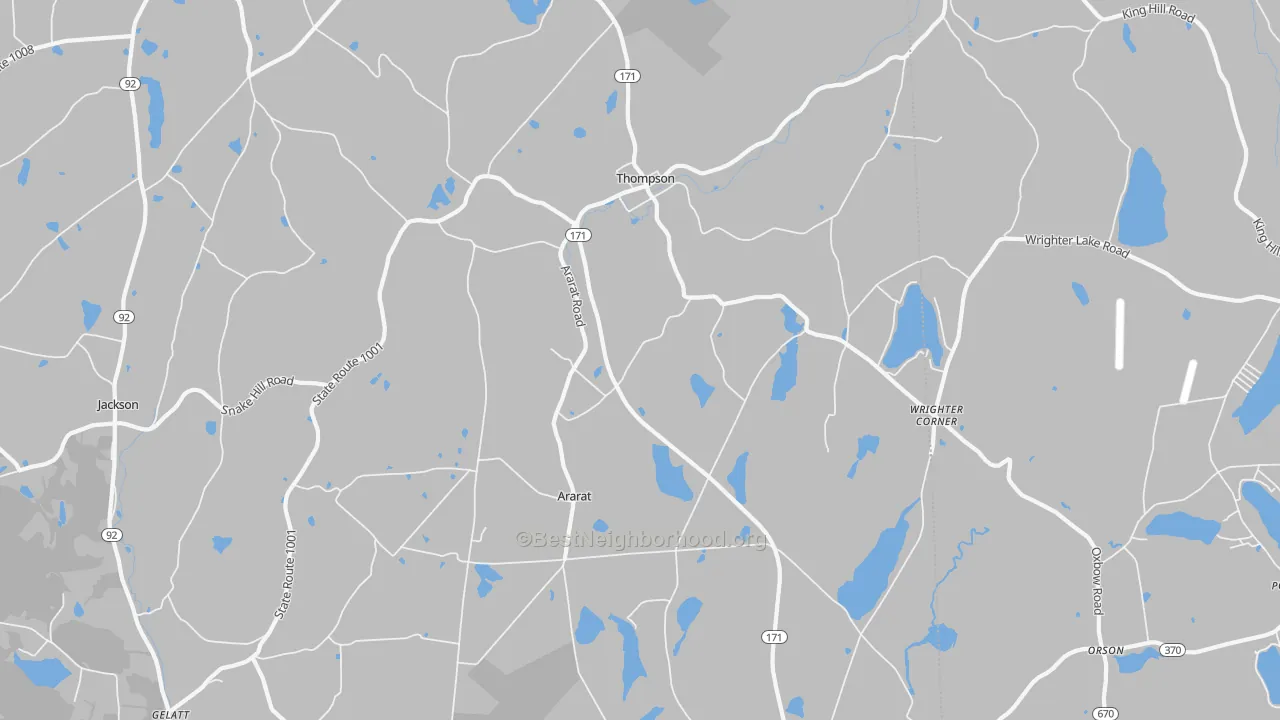 Transit Grade map of Thompson, PA
