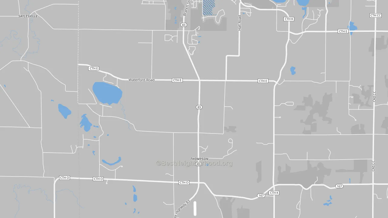 Transit Grade map of Thompson, WI