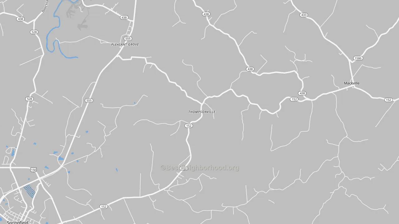 Transit Grade map of Thompsonville, KY