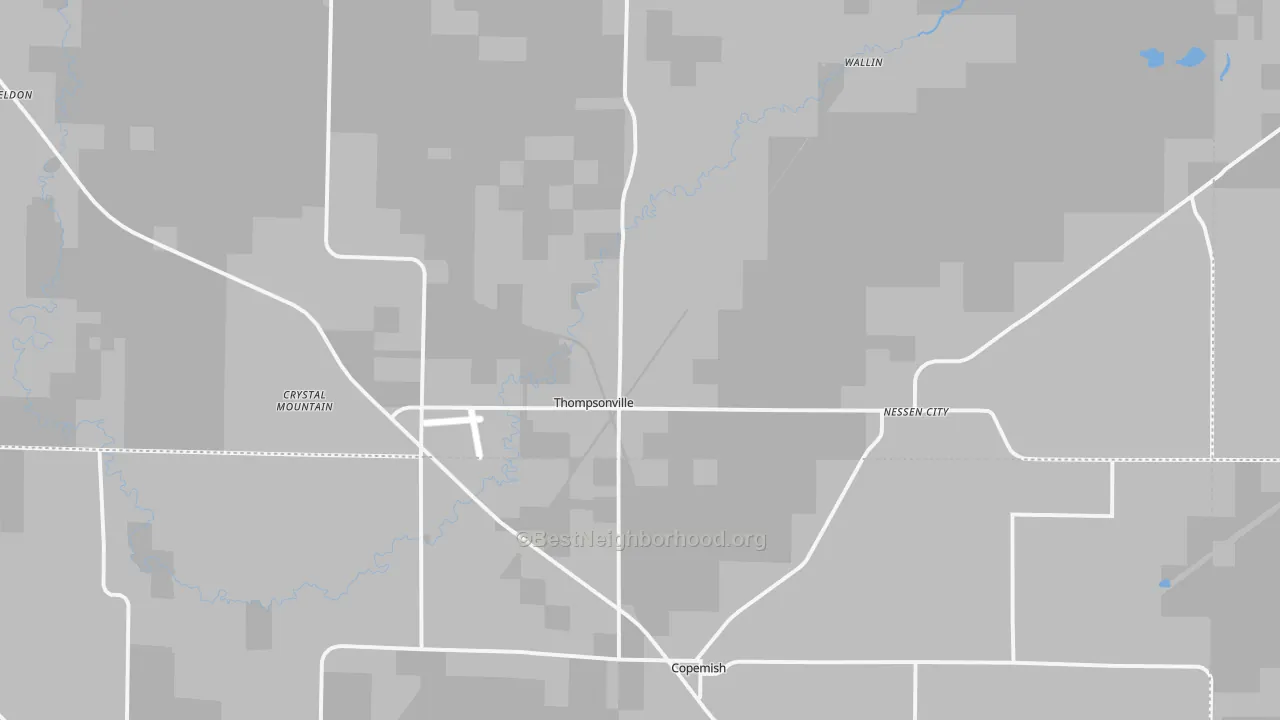 Transit Grade map of Thompsonville, MI